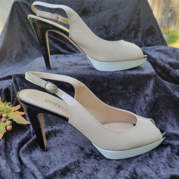 Vaneli Verona Slingback Peep-toe Pumps - Picture 2 of 6